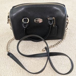 Black Leather Coach Purse
